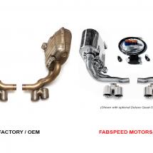 Fabspeed Maxflo Valvetronic Exhaust System for Porsche 997.2 Carrera (No Tips)